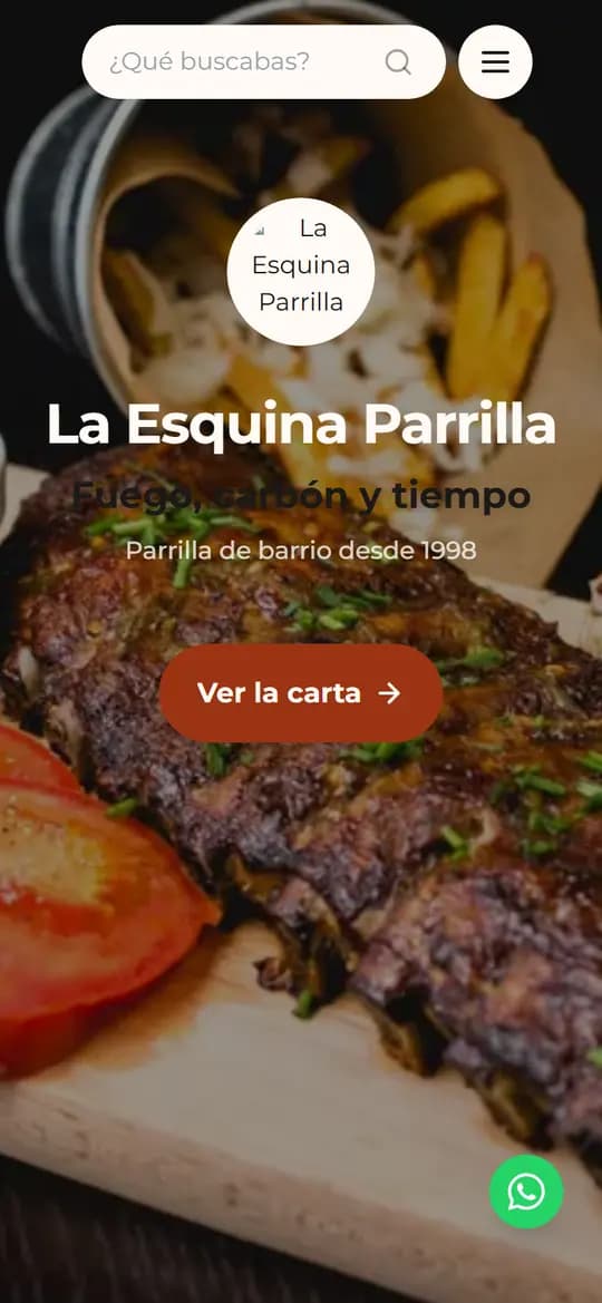 Captura de La Esquina Parrilla hecha con firstview